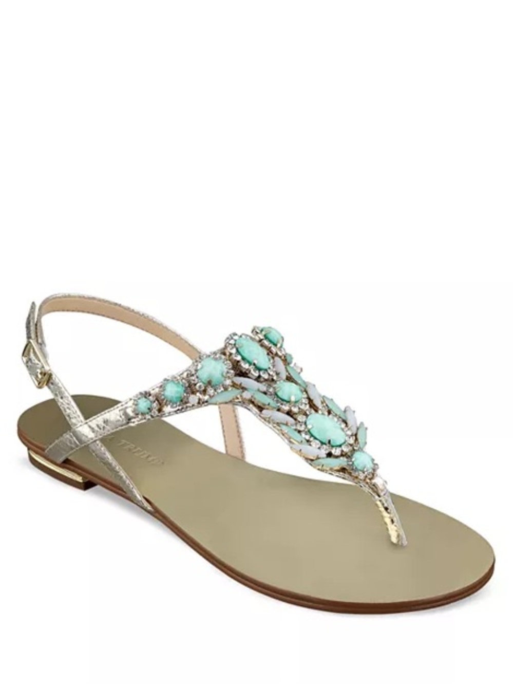 Flat Jeweled Sandal